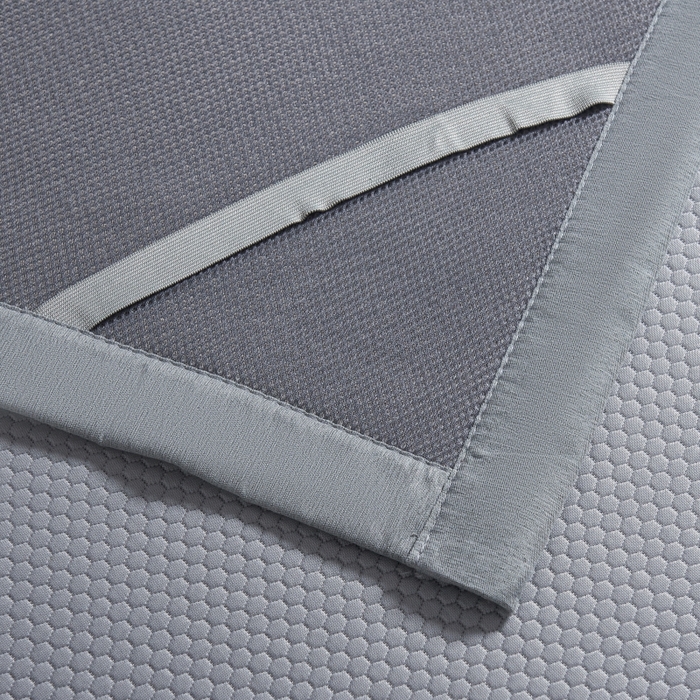 91家纺网 家纺一手货源 找家纺 梵克保罗 2025新款凉感因子母婴级凉感丝豆豆席 香奈儿-灰