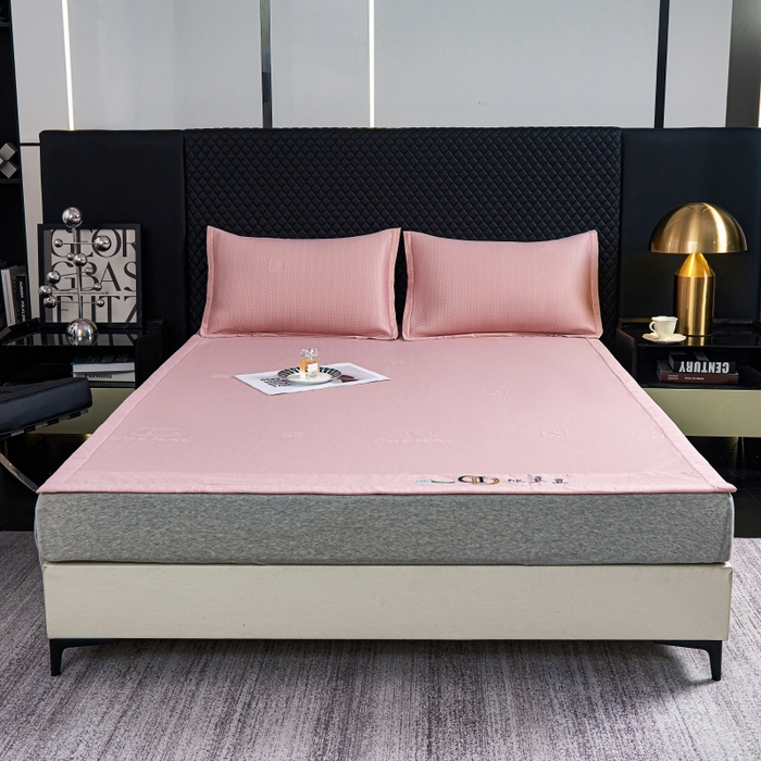 梵克保罗 2025新款凉感因子母婴级凉感丝豆豆席 香奈儿-粉