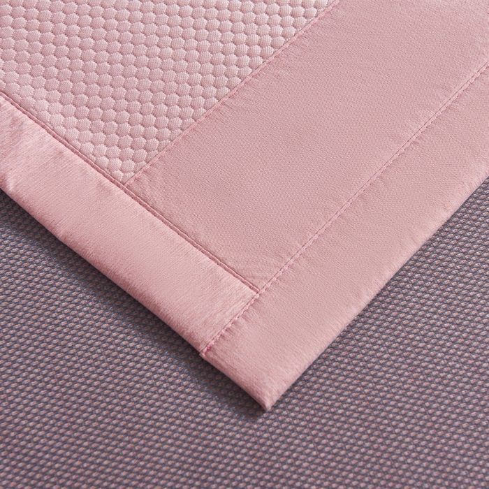 91家纺网 家纺一手货源 找家纺 梵克保罗 2025新款凉感因子母婴级凉感丝豆豆席 香奈儿-粉