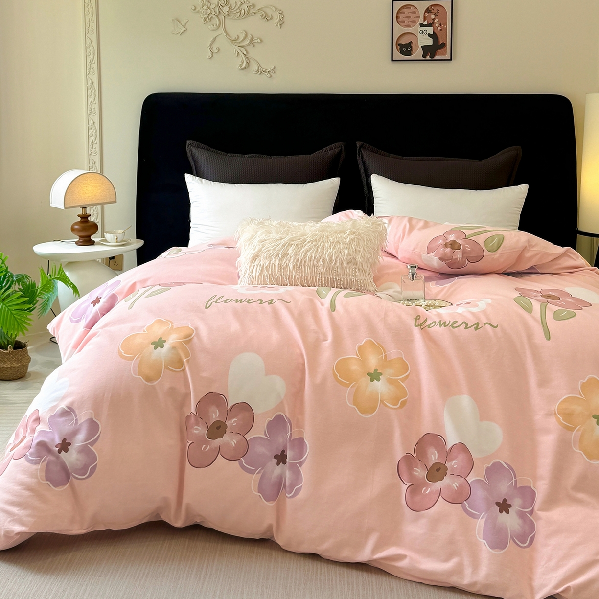 91家纺网 家纺一手货源 找家纺 壹贝家纺 2025新款A类100%全棉纯棉磨毛被套单被套被套单件 安妮