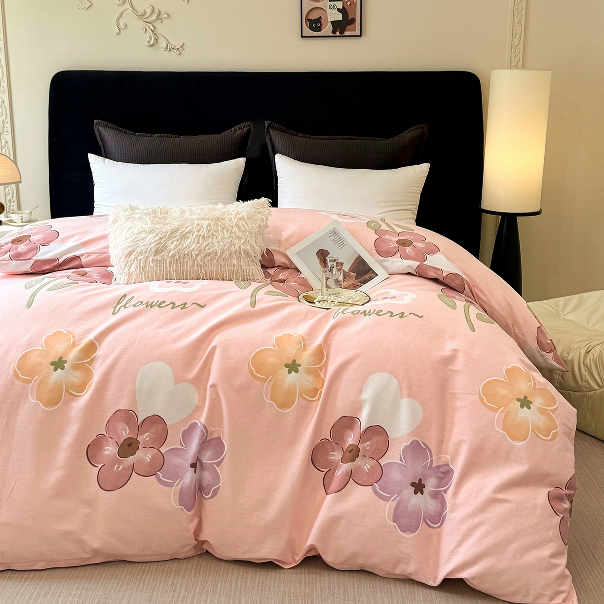 91家纺网 家纺一手货源 找家纺 壹贝家纺 2025新款A类100%全棉纯棉磨毛被套单被套被套单件 安妮