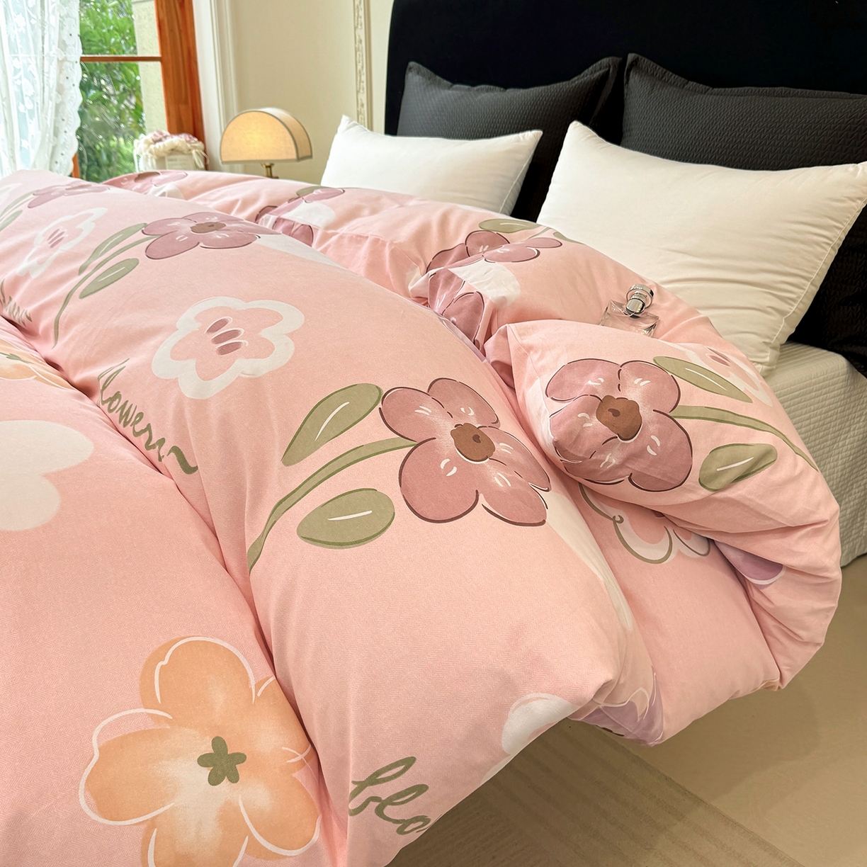 91家纺网 家纺一手货源 找家纺 壹贝家纺 2025新款A类100%全棉纯棉磨毛被套单被套被套单件 安妮