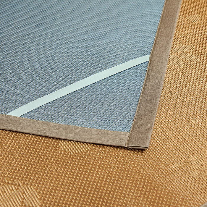 91家纺网 家纺一手货源 找家纺 梵克保罗 2025新款3D复合提花清凉冰藤席-花语系列 花语-咖