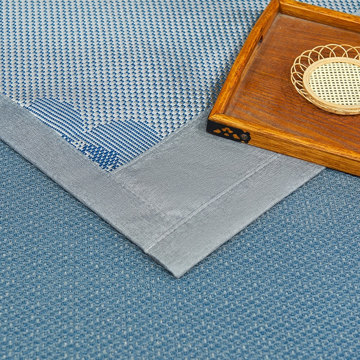 91家纺网 家纺一手货源 找家纺 梵克保罗 2025新款3D复合提花清凉冰藤席-花语系列 花语-香槟