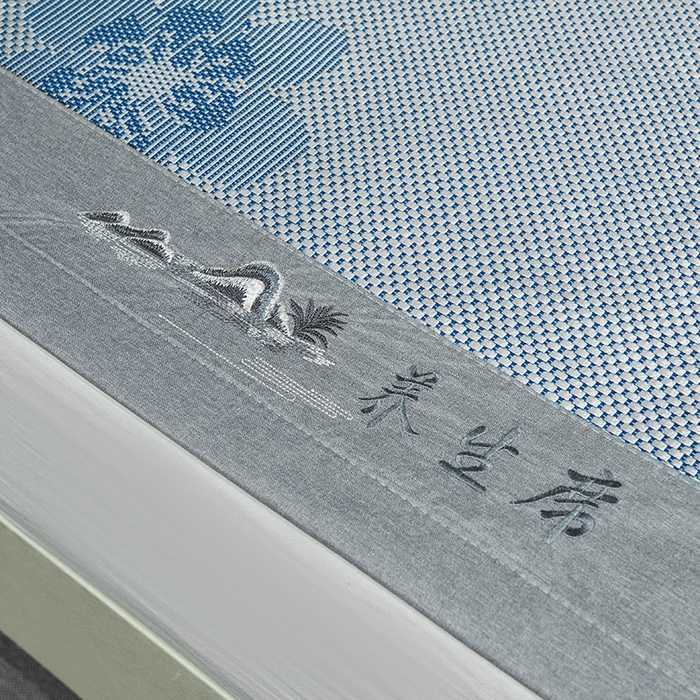 91家纺网 家纺一手货源 找家纺 梵克保罗 2025新款3D复合提花清凉冰藤席-花语系列 花语-香槟