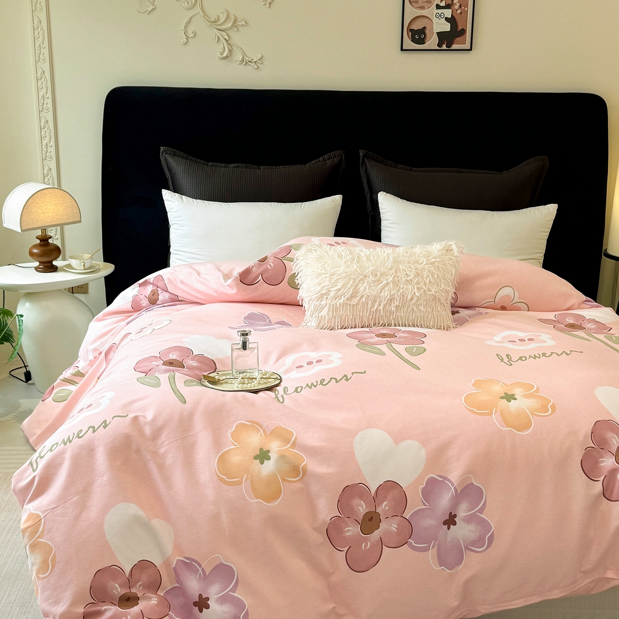 91家纺网 家纺一手货源 找家纺 壹贝家纺 2025新款A类100%全棉纯棉磨毛被套单被套被套单件 安妮