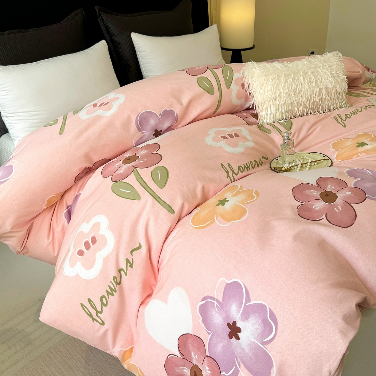 91家纺网 家纺一手货源 找家纺 （总）壹贝家纺 2025新款A类100%全棉纯棉磨毛被套单被套被套单件