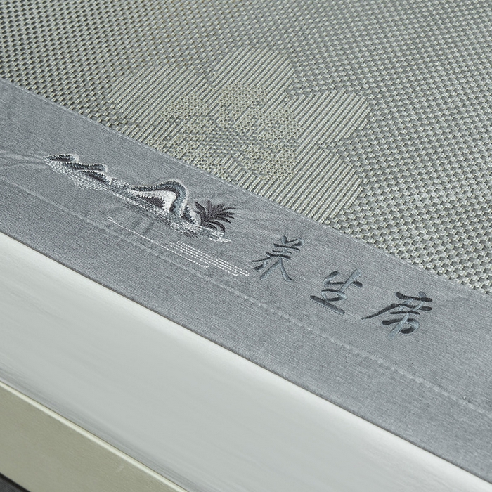 91家纺网 家纺一手货源 找家纺 梵克保罗 2025新款3D复合提花清凉冰藤席-花语系列 花语-灰