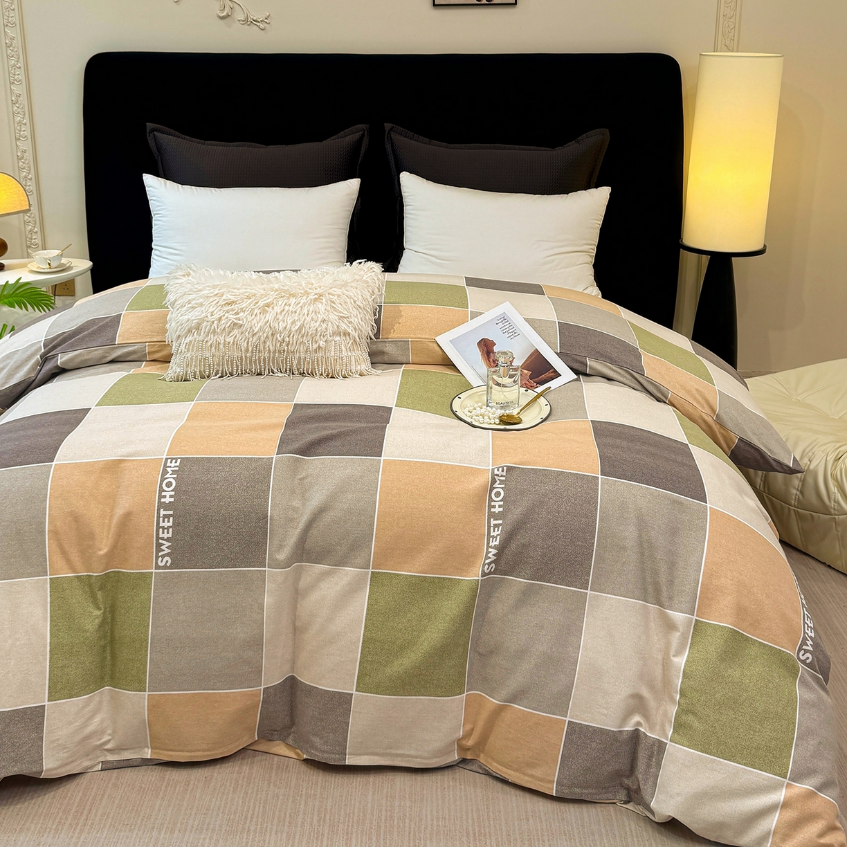 91家纺网 家纺一手货源 找家纺 壹贝家纺 2025新款A类100%全棉纯棉磨毛被套单被套被套单件 星辰