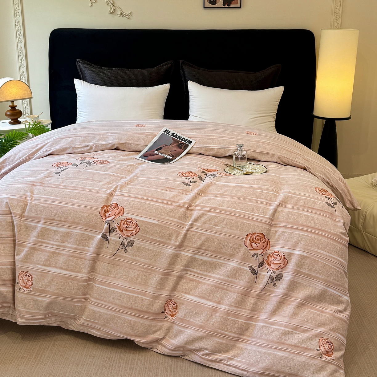 91家纺网 家纺一手货源 找家纺 壹贝家纺 2025新款A类100%全棉纯棉磨毛被套单被套被套单件 暗香