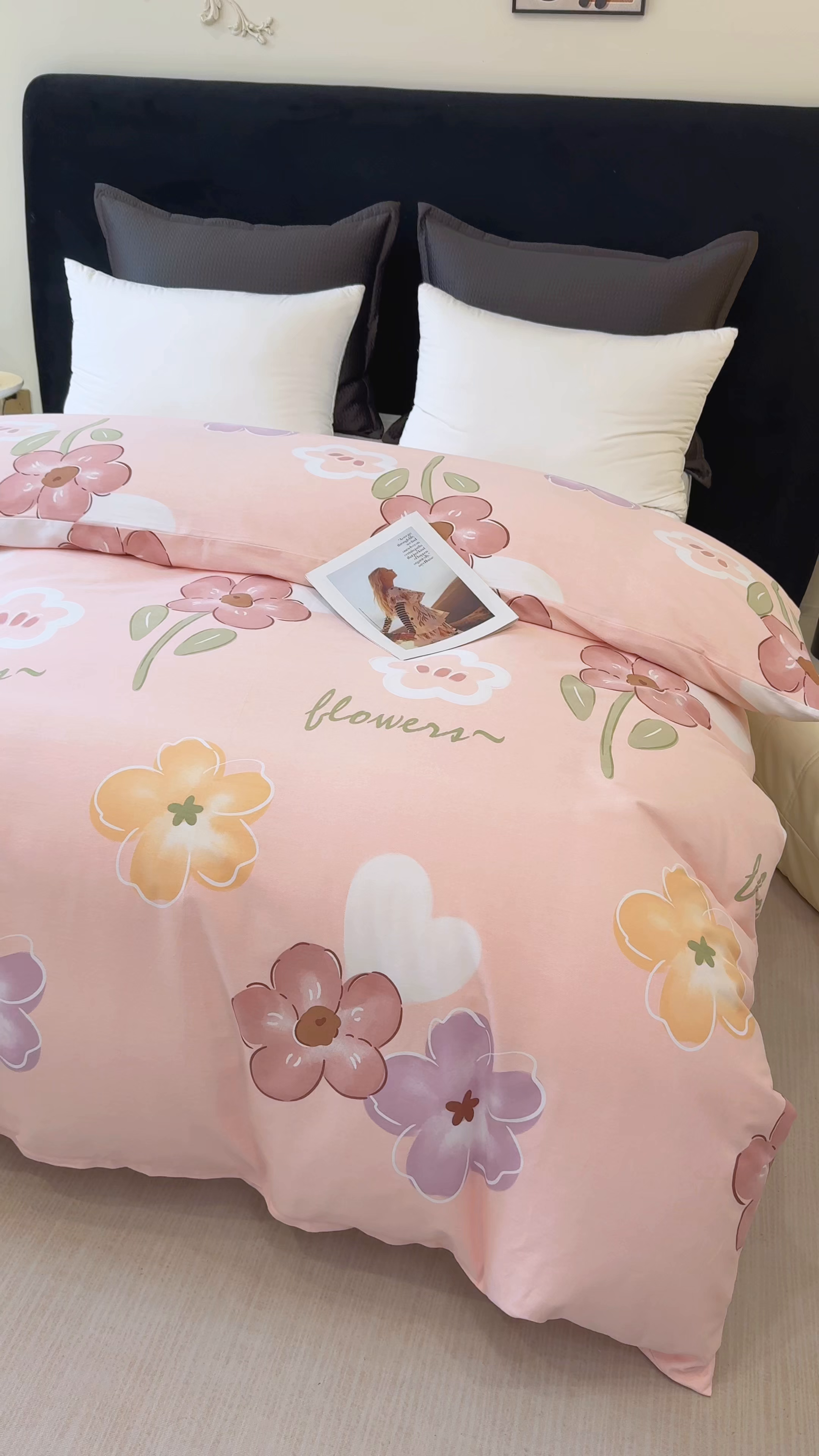 91家纺网 家纺一手货源 找家纺 （总）壹贝家纺 2025新款A类100%全棉纯棉磨毛被套单被套被套单件