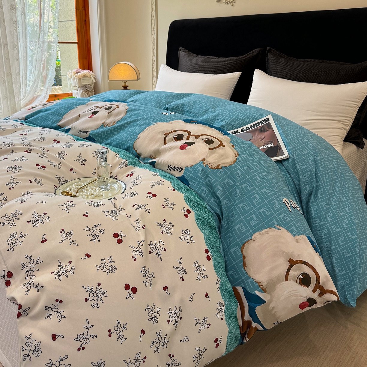 91家纺网 家纺一手货源 找家纺 壹贝家纺 2025新款A类100%全棉纯棉磨毛被套单被套被套单件 凯宝-蓝