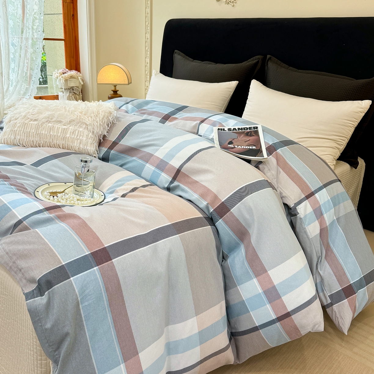 91家纺网 家纺一手货源 找家纺 壹贝家纺 2025新款A类100%全棉纯棉磨毛被套单被套被套单件 布伦特-咖