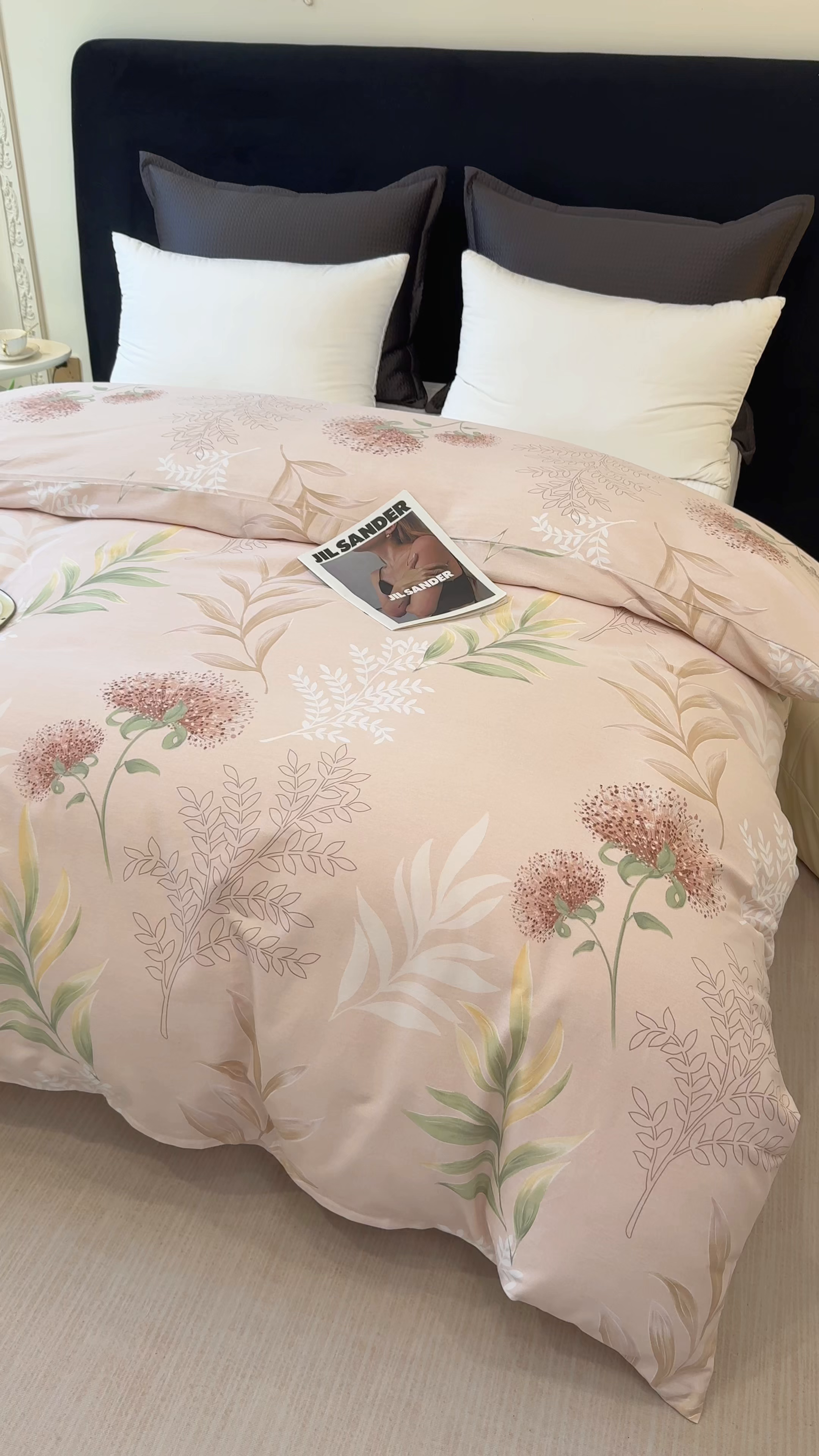 91家纺网 家纺一手货源 找家纺 壹贝家纺 2025新款A类100%全棉纯棉磨毛被套单被套被套单件 和风雅颂-桔