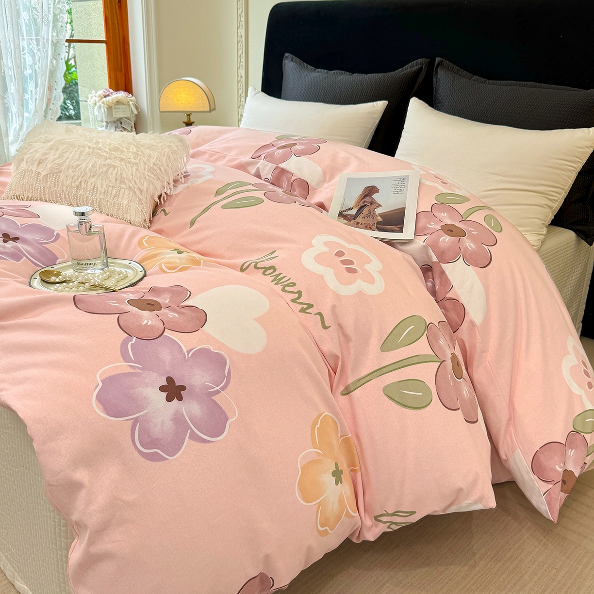 91家纺网 家纺一手货源 找家纺 （总）壹贝家纺 2025新款A类100%全棉纯棉磨毛被套单被套被套单件