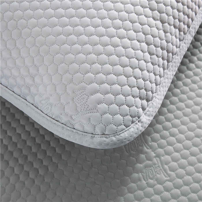 91家纺网 家纺一手货源 找家纺 梵克保罗 2025新款冰豆豆超声波凉感席系列 凉豆豆-高级灰