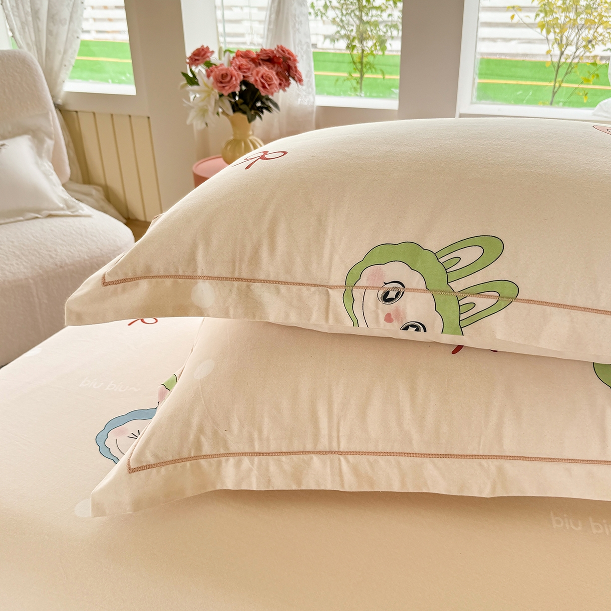 91家纺网 家纺一手货源 找家纺 壹贝家纺 2025新款A类100%全棉纯棉磨毛枕套单枕套枕套单件 拉多-米