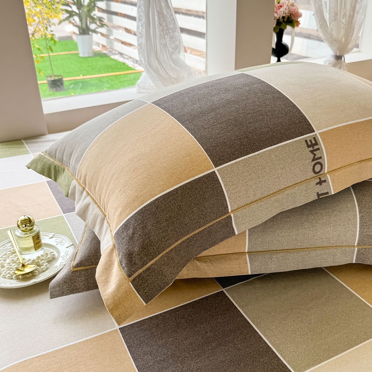 91家纺网 家纺一手货源 找家纺 壹贝家纺 2025新款A类100%全棉纯棉磨毛枕套单枕套枕套单件 星辰