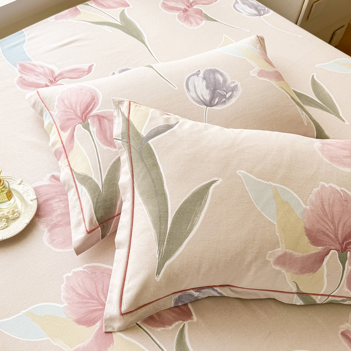 91家纺网 家纺一手货源 找家纺 壹贝家纺 2025新款A类100%全棉纯棉磨毛枕套单枕套枕套单件 奈美