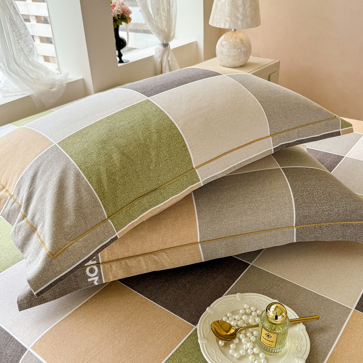 91家纺网 家纺一手货源 找家纺 壹贝家纺 2025新款A类100%全棉纯棉磨毛枕套单枕套枕套单件 星辰