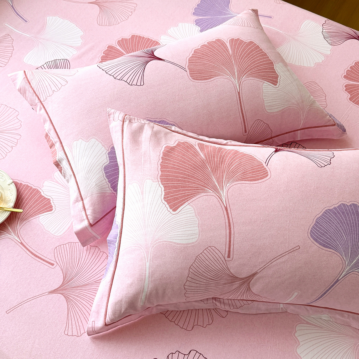 91家纺网 家纺一手货源 找家纺 壹贝家纺 2025新款A类100%全棉纯棉磨毛枕套单枕套枕套单件 一叶知秋