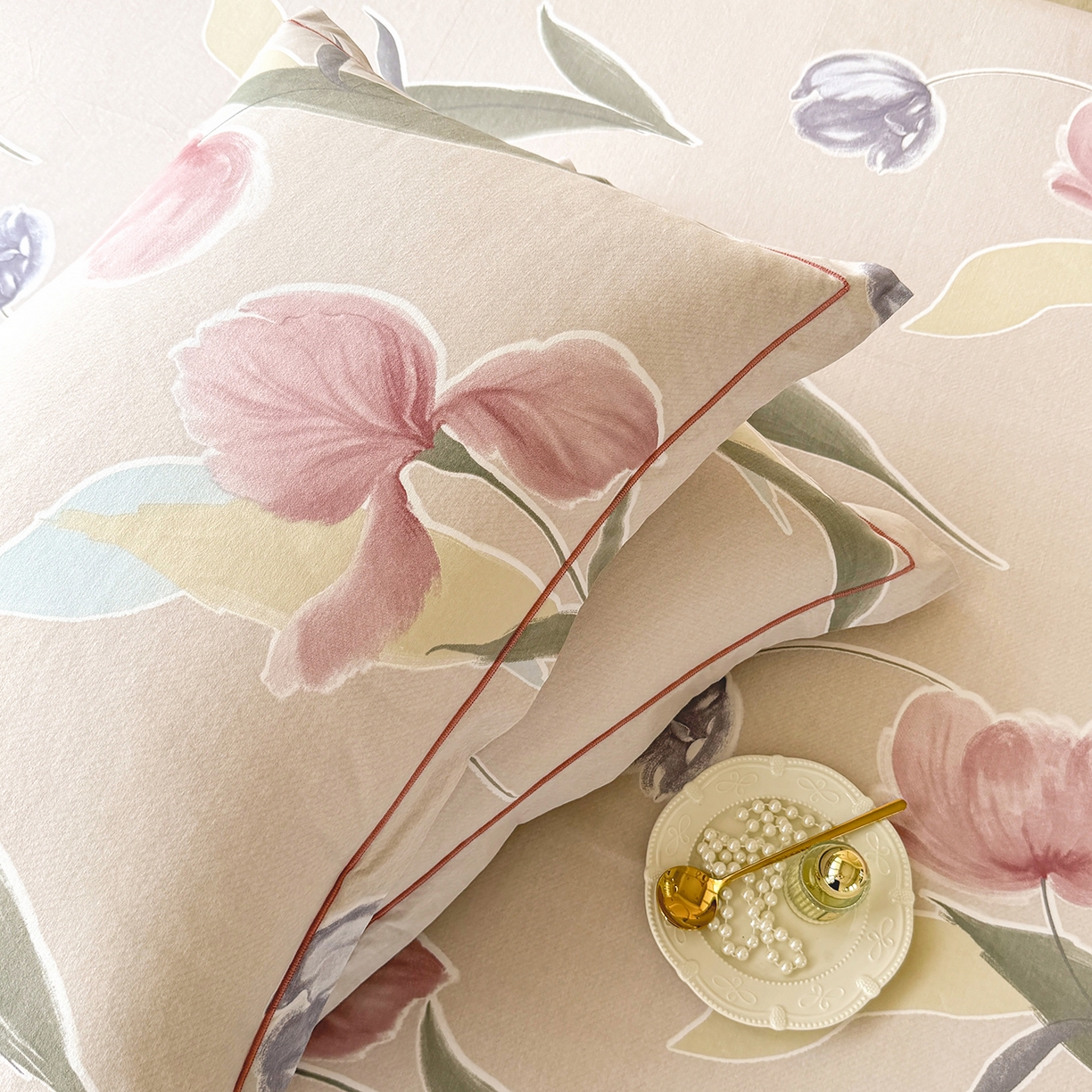 91家纺网 家纺一手货源 找家纺 壹贝家纺 2025新款A类100%全棉纯棉磨毛枕套单枕套枕套单件 奈美