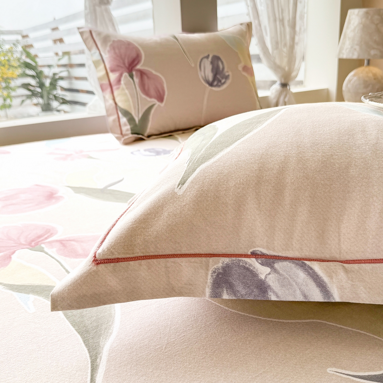 91家纺网 家纺一手货源 找家纺 壹贝家纺 2025新款A类100%全棉纯棉磨毛枕套单枕套枕套单件 奈美