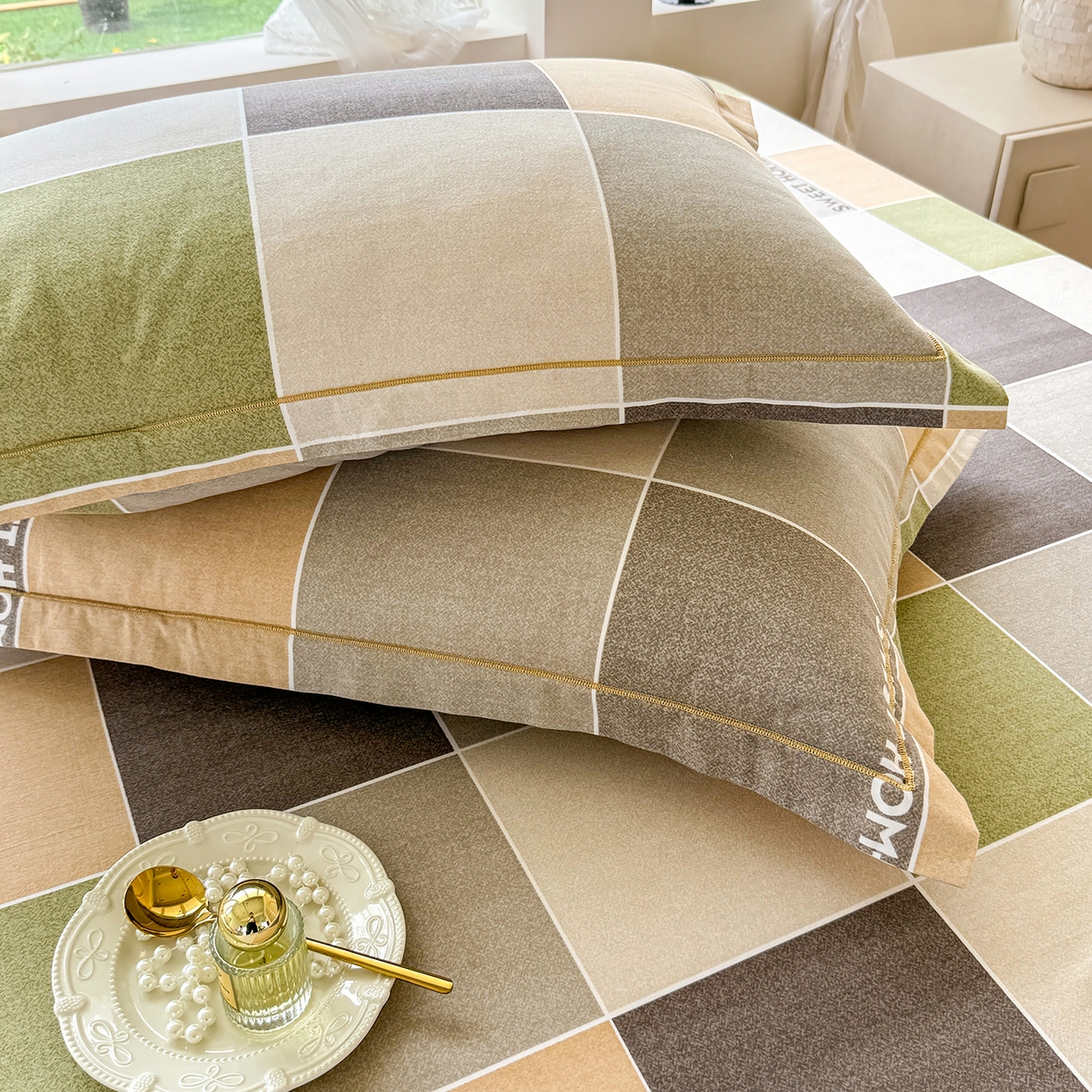 91家纺网 家纺一手货源 找家纺 壹贝家纺 2025新款A类100%全棉纯棉磨毛枕套单枕套枕套单件 星辰