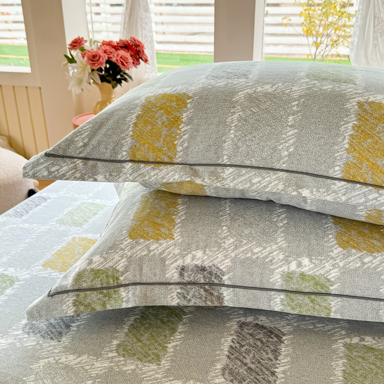 91家纺网 家纺一手货源 找家纺 壹贝家纺 2025新款A类100%全棉纯棉磨毛枕套单枕套枕套单件 月光宝盒