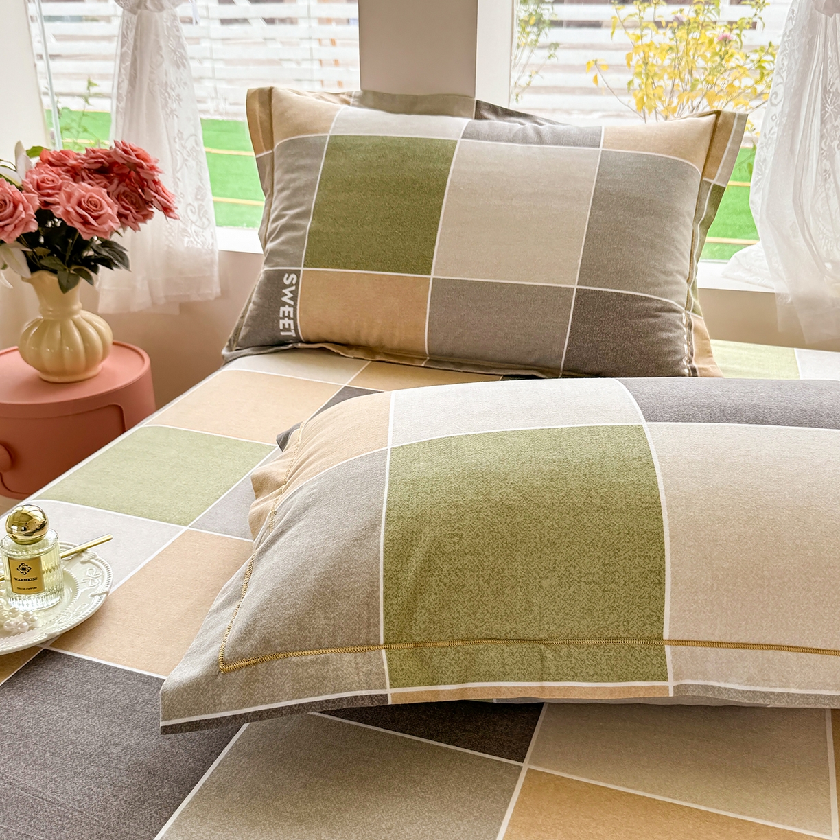 91家纺网 家纺一手货源 找家纺 壹贝家纺 2025新款A类100%全棉纯棉磨毛枕套单枕套枕套单件 星辰