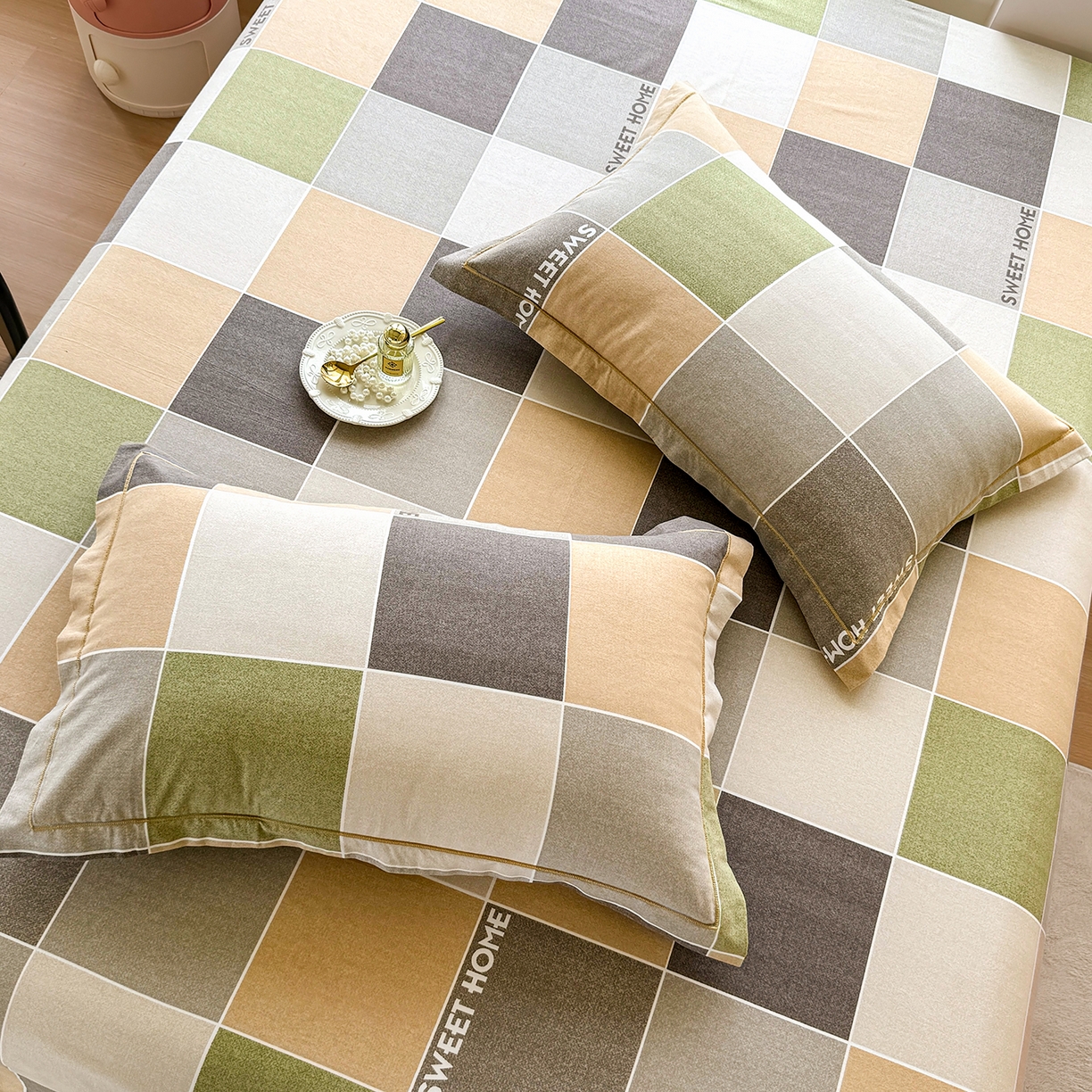 91家纺网 家纺一手货源 找家纺 壹贝家纺 2025新款A类100%全棉纯棉磨毛枕套单枕套枕套单件 星辰