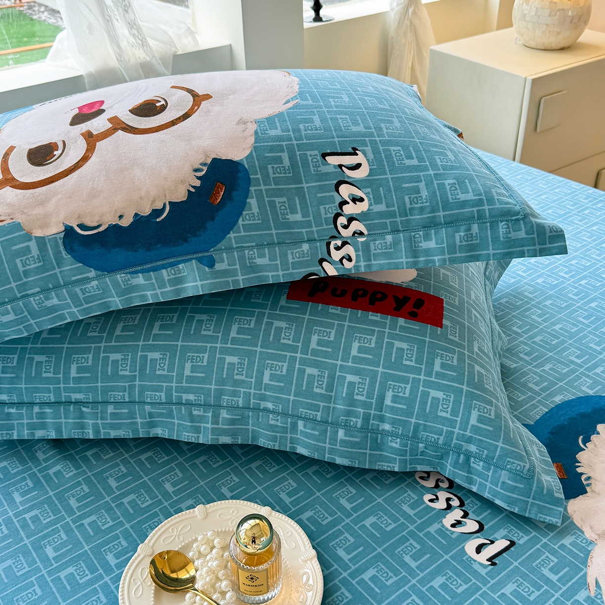 91家纺网 家纺一手货源 找家纺 壹贝家纺 2025新款A类100%全棉纯棉磨毛枕套单枕套枕套单件 凯宝-蓝