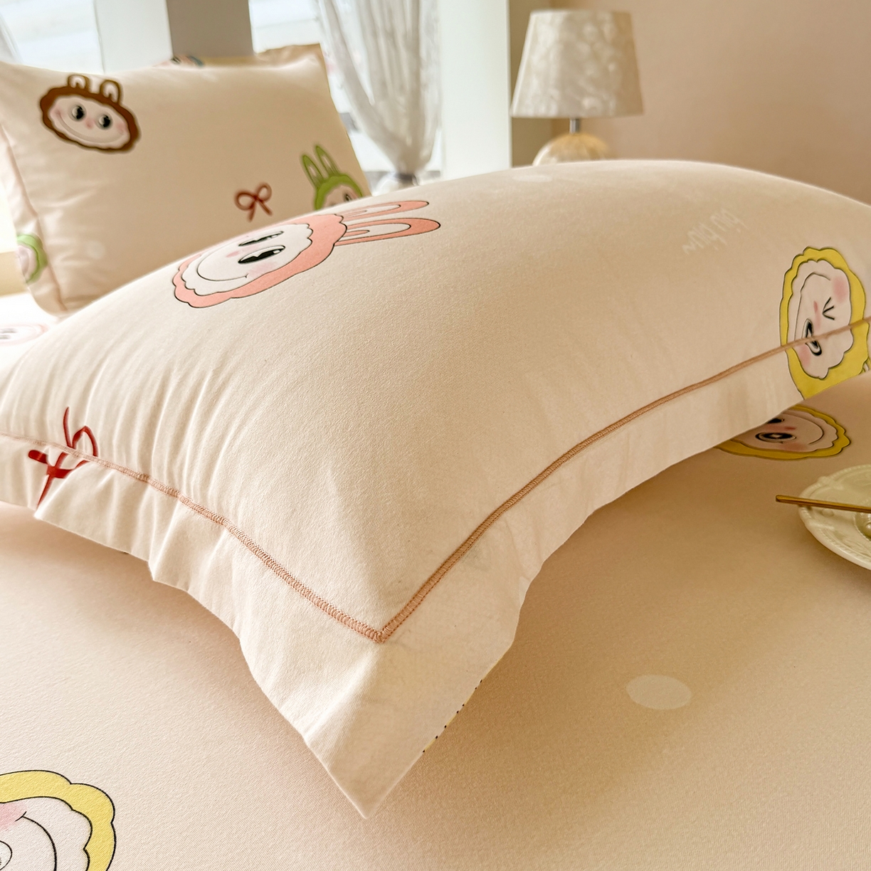 91家纺网 家纺一手货源 找家纺 壹贝家纺 2025新款A类100%全棉纯棉磨毛枕套单枕套枕套单件 拉多-米