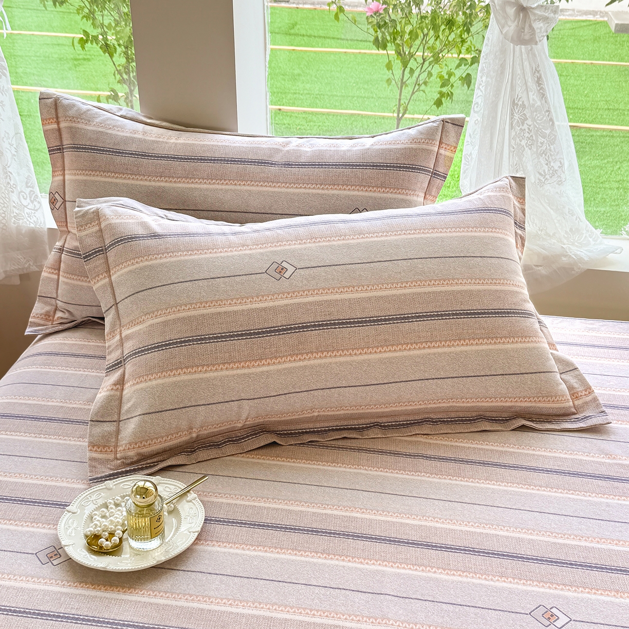 91家纺网 家纺一手货源 找家纺 （总）壹贝家纺 2025新款A类100%全棉纯棉磨毛枕套单枕套枕套单件