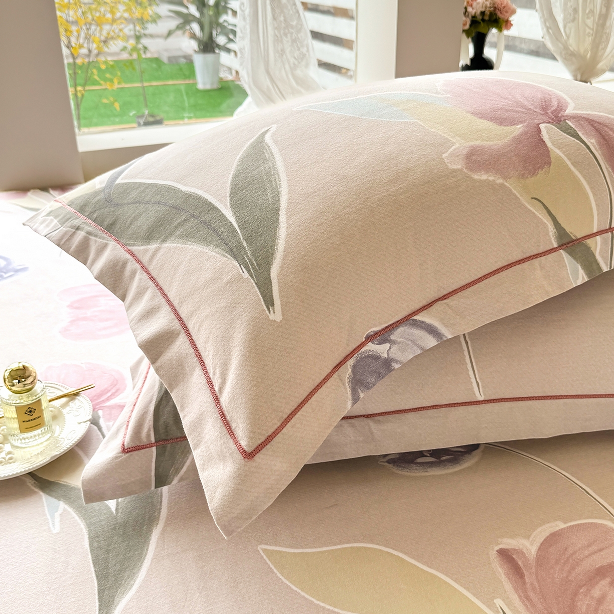 91家纺网 家纺一手货源 找家纺 壹贝家纺 2025新款A类100%全棉纯棉磨毛枕套单枕套枕套单件 奈美