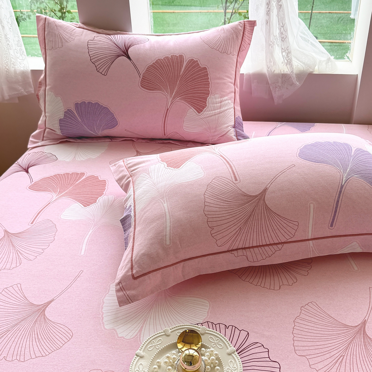 91家纺网 家纺一手货源 找家纺 壹贝家纺 2025新款A类100%全棉纯棉磨毛枕套单枕套枕套单件 一叶知秋