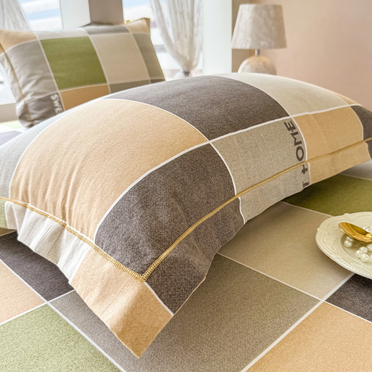 91家纺网 家纺一手货源 找家纺 壹贝家纺 2025新款A类100%全棉纯棉磨毛枕套单枕套枕套单件 星辰