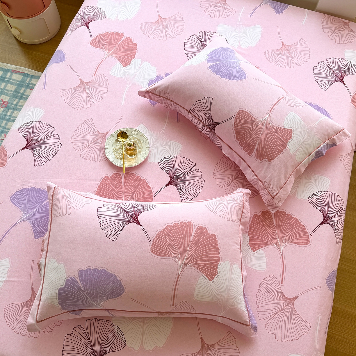 91家纺网 家纺一手货源 找家纺 壹贝家纺 2025新款A类100%全棉纯棉磨毛枕套单枕套枕套单件 一叶知秋