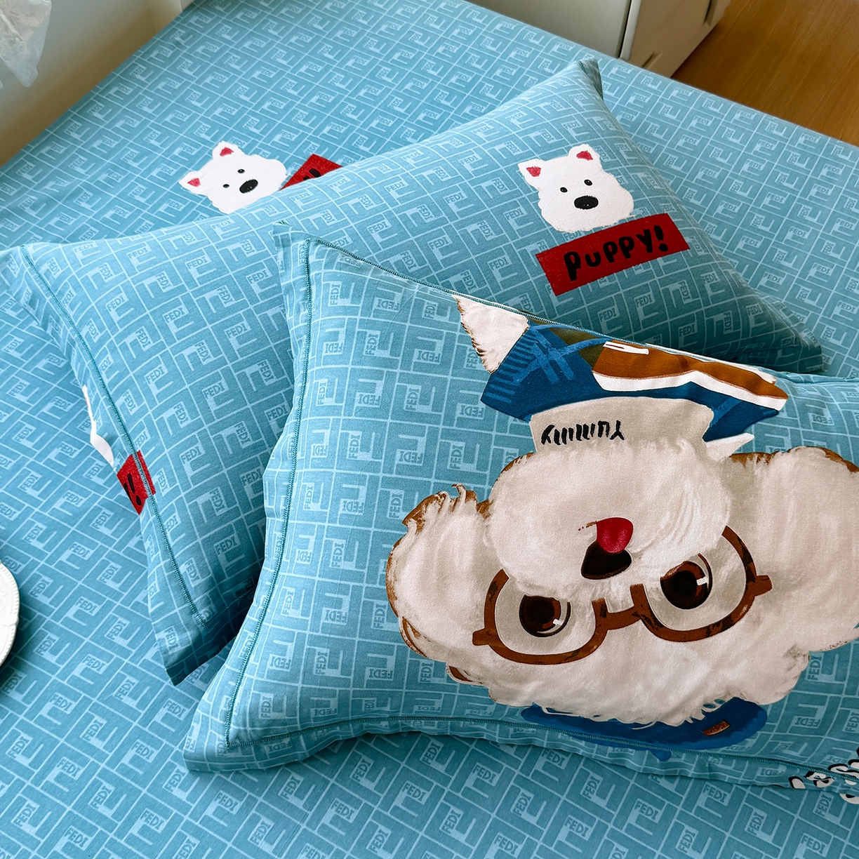 91家纺网 家纺一手货源 找家纺 壹贝家纺 2025新款A类100%全棉纯棉磨毛枕套单枕套枕套单件 凯宝-蓝