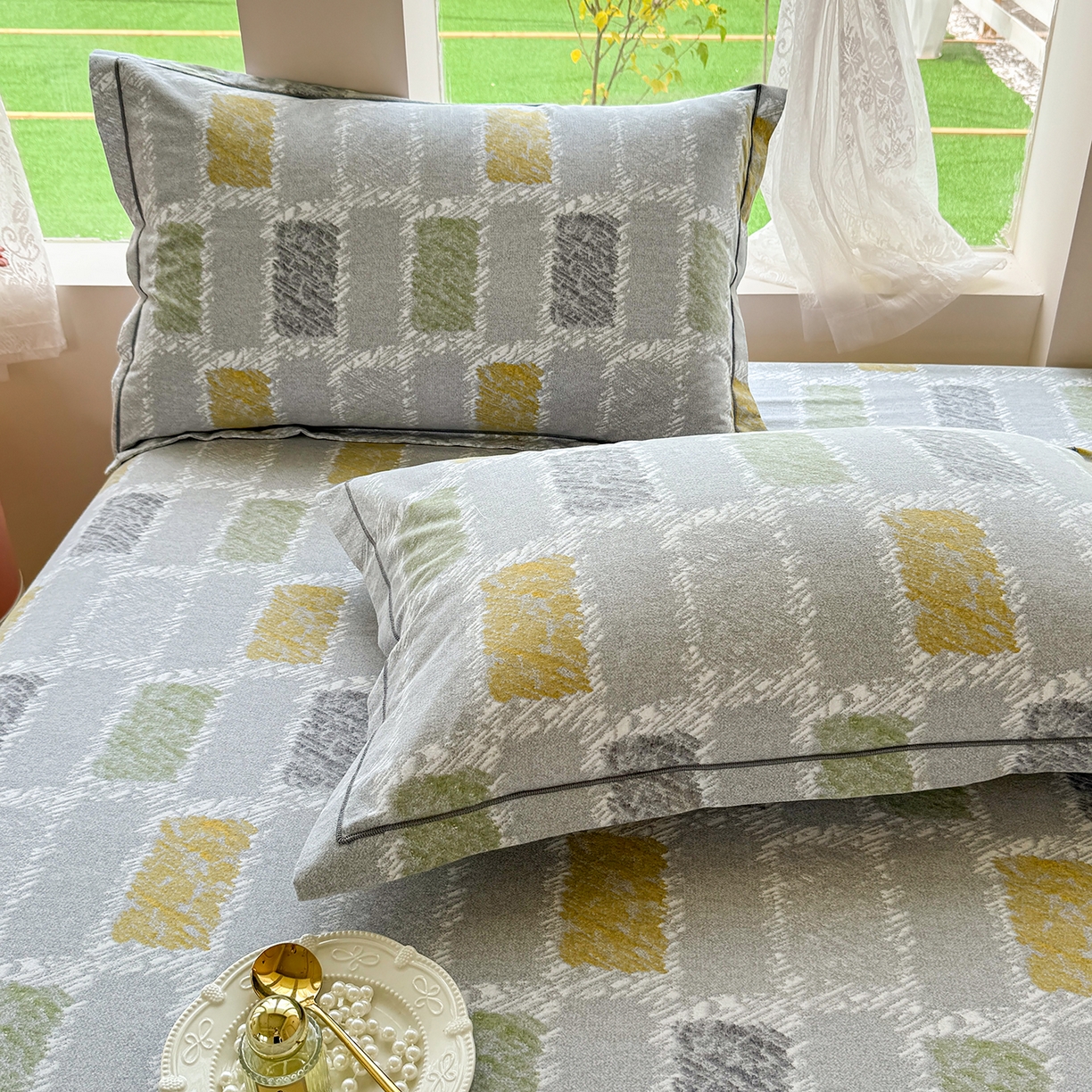 91家纺网 家纺一手货源 找家纺 壹贝家纺 2025新款A类100%全棉纯棉磨毛枕套单枕套枕套单件 月光宝盒