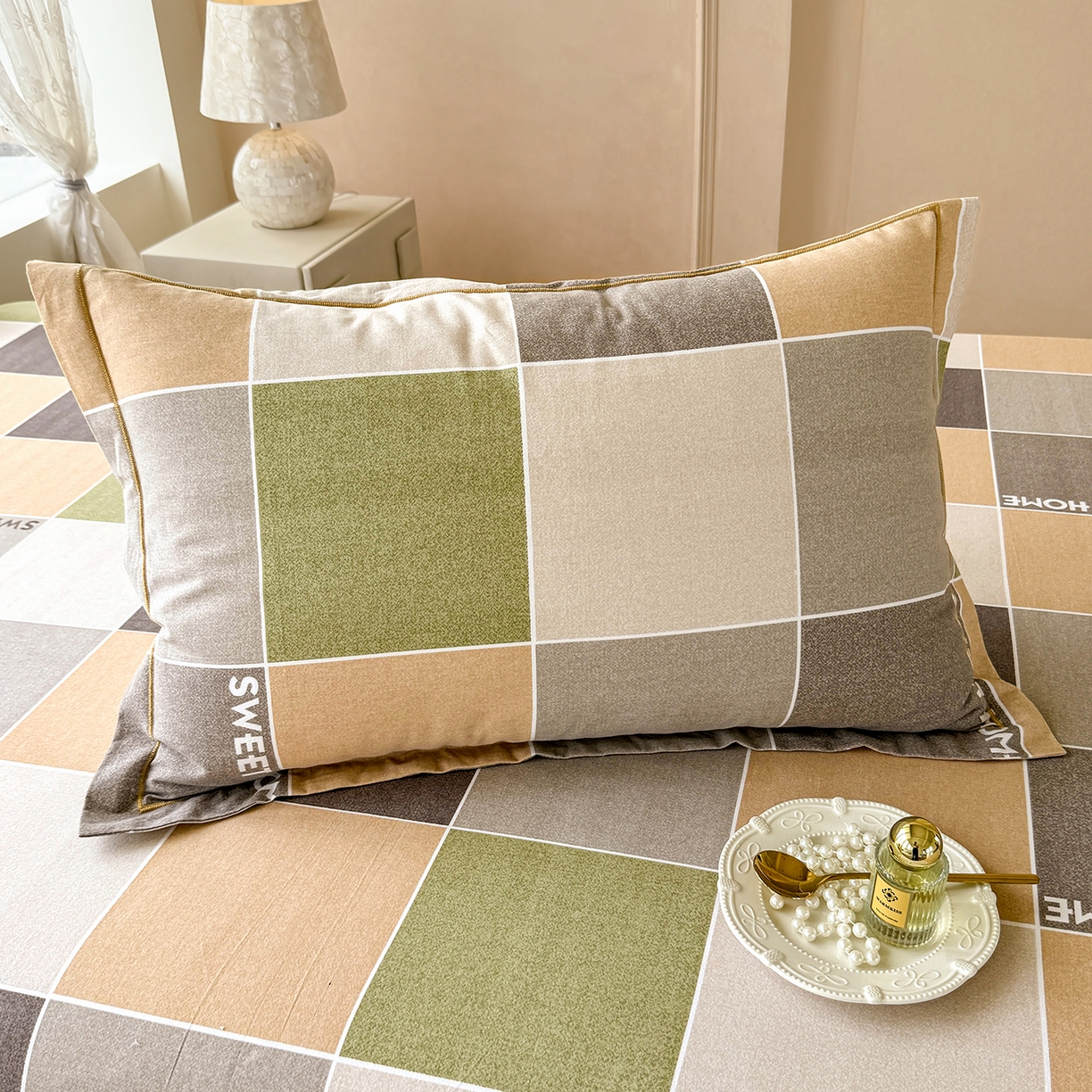 91家纺网 家纺一手货源 找家纺 壹贝家纺 2025新款A类100%全棉纯棉磨毛枕套单枕套枕套单件 星辰