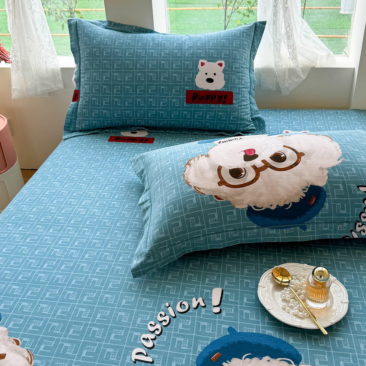 91家纺网 家纺一手货源 找家纺 壹贝家纺 2025新款A类100%全棉纯棉磨毛枕套单枕套枕套单件 凯宝-蓝