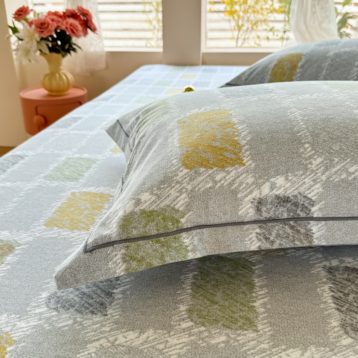 91家纺网 家纺一手货源 找家纺 壹贝家纺 2025新款A类100%全棉纯棉磨毛枕套单枕套枕套单件 月光宝盒