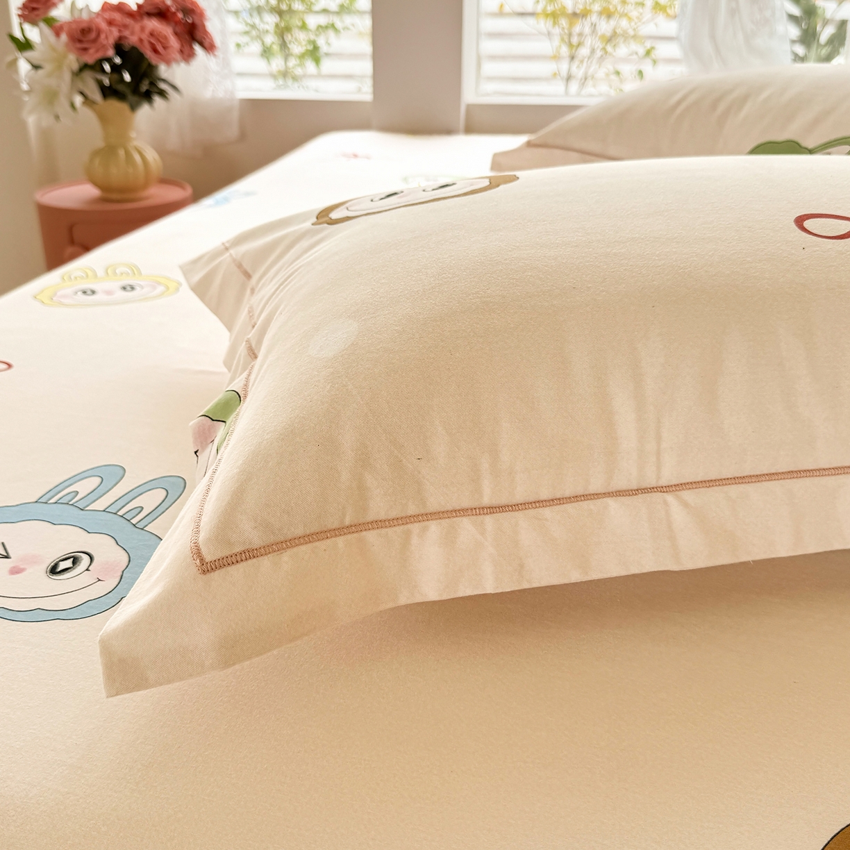 91家纺网 家纺一手货源 找家纺 壹贝家纺 2025新款A类100%全棉纯棉磨毛枕套单枕套枕套单件 拉多-米