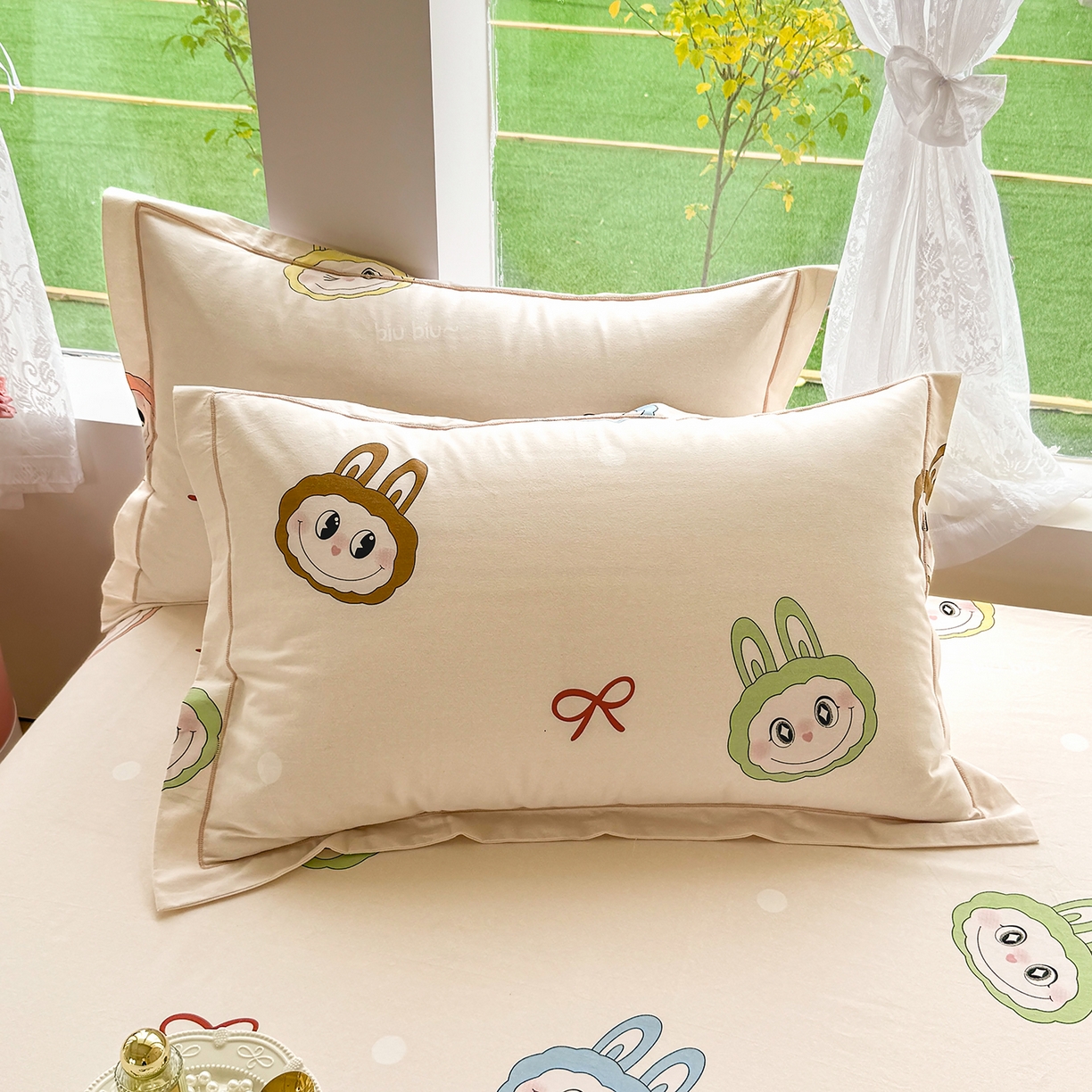 壹贝家纺 2025新款A类100%全棉纯棉磨毛枕套单枕套枕套单件 拉多-米