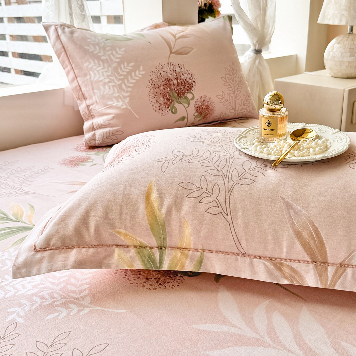 91家纺网 家纺一手货源 找家纺 壹贝家纺 2025新款A类100%全棉纯棉磨毛枕套单枕套枕套单件 和风雅颂-桔