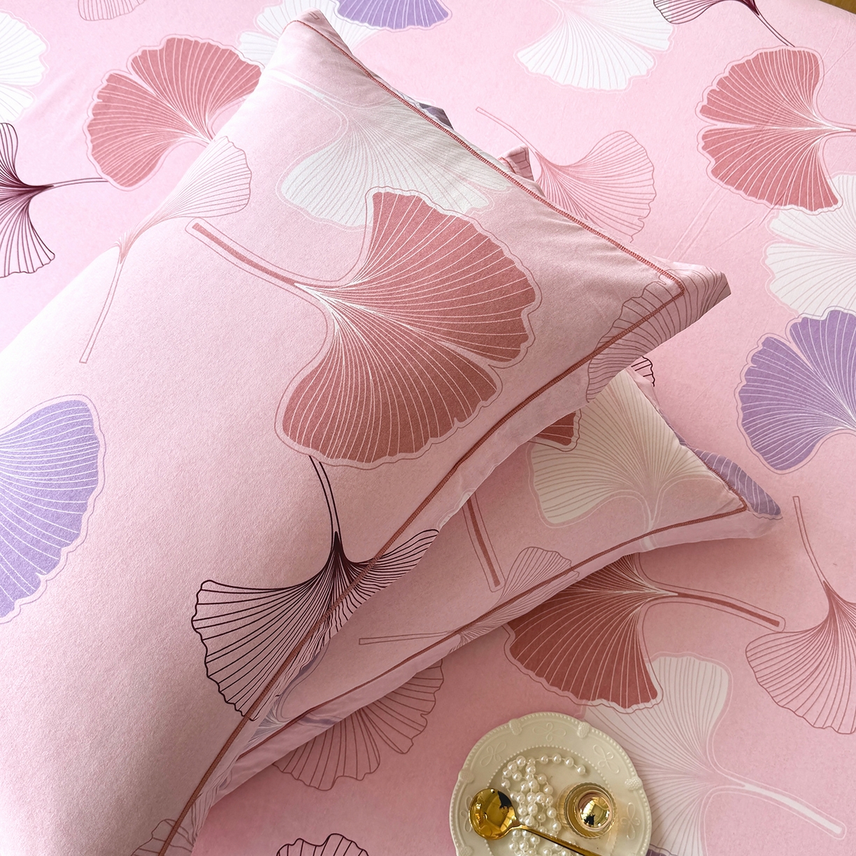 91家纺网 家纺一手货源 找家纺 壹贝家纺 2025新款A类100%全棉纯棉磨毛枕套单枕套枕套单件 一叶知秋