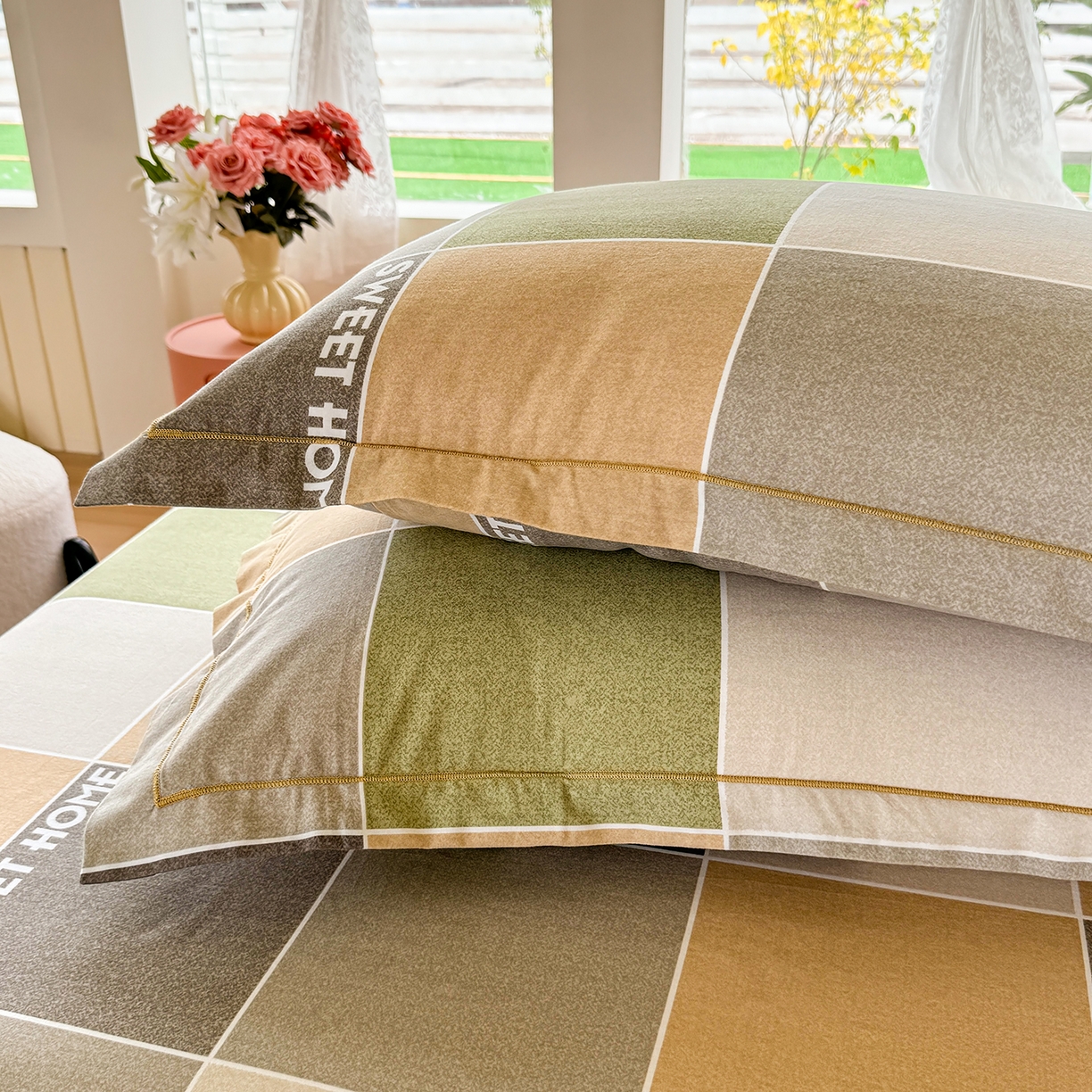 91家纺网 家纺一手货源 找家纺 壹贝家纺 2025新款A类100%全棉纯棉磨毛枕套单枕套枕套单件 星辰