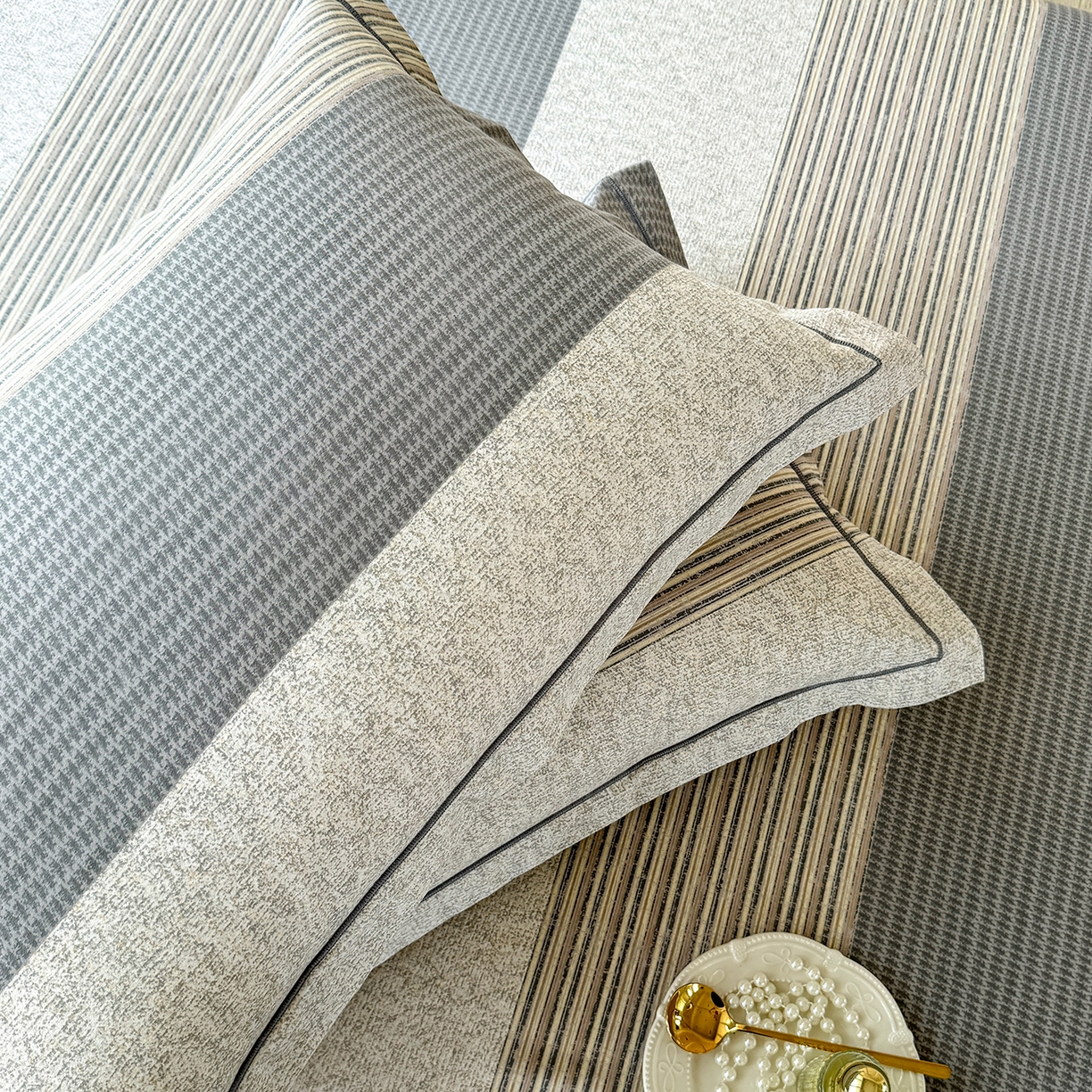 91家纺网 家纺一手货源 找家纺 壹贝家纺 2025新款A类100%全棉纯棉磨毛枕套单枕套枕套单件 亚马-灰