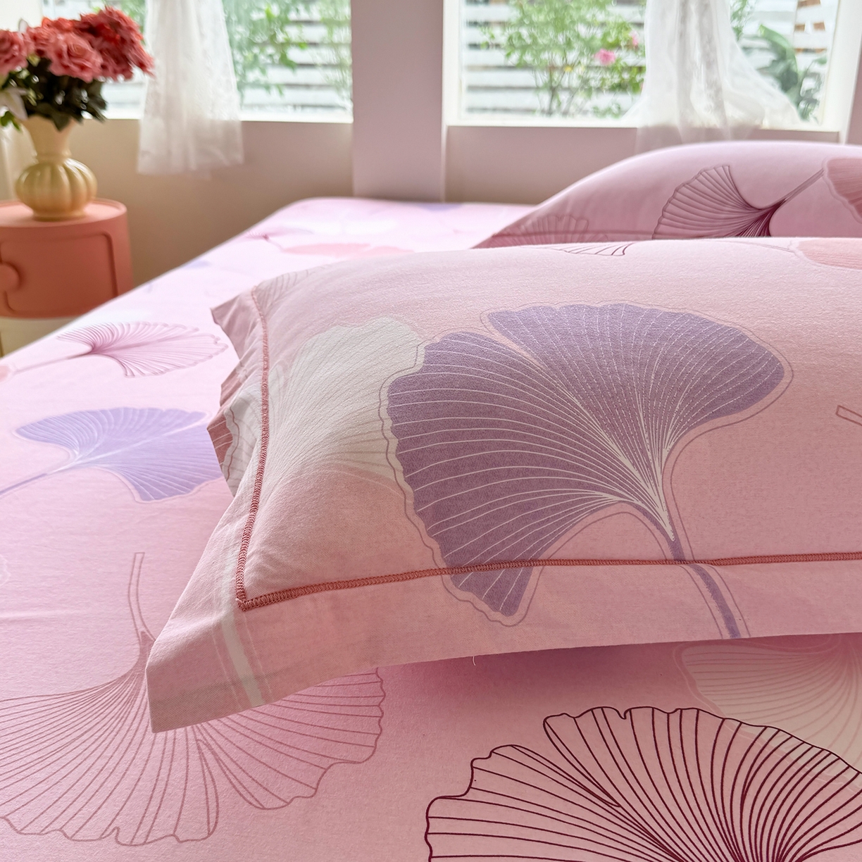 91家纺网 家纺一手货源 找家纺 壹贝家纺 2025新款A类100%全棉纯棉磨毛枕套单枕套枕套单件 一叶知秋